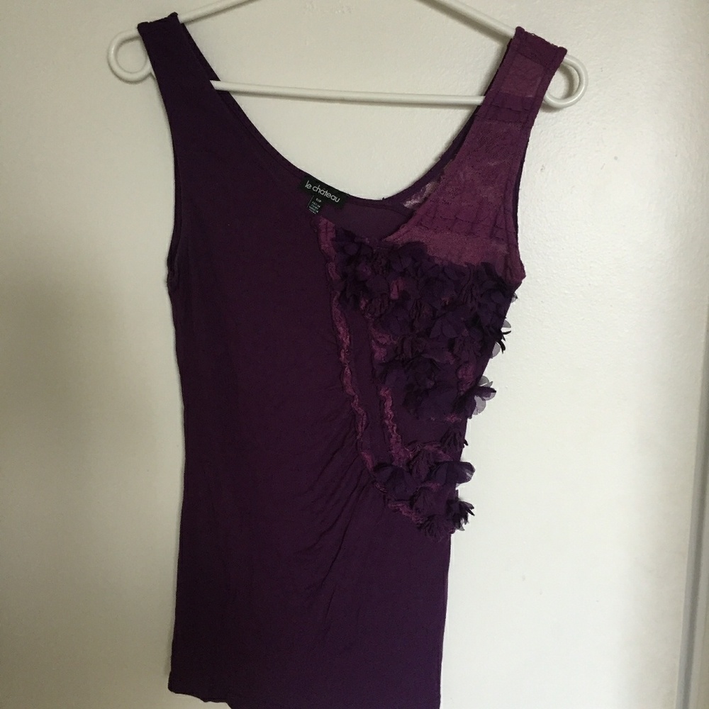 Floral Ruffle Tank Top